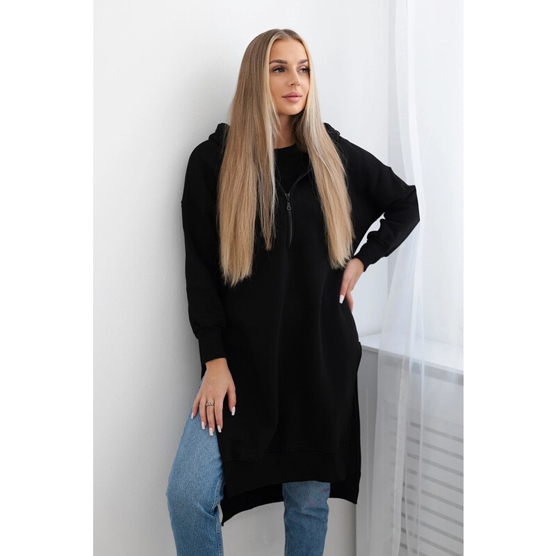 Kesi Insulated sweatshirt with slits on the sides black 64655677