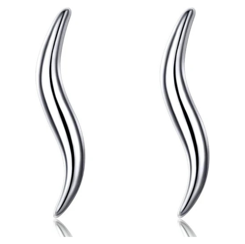 Olivie Strieborné náušnice VLNKA 9230 60826242