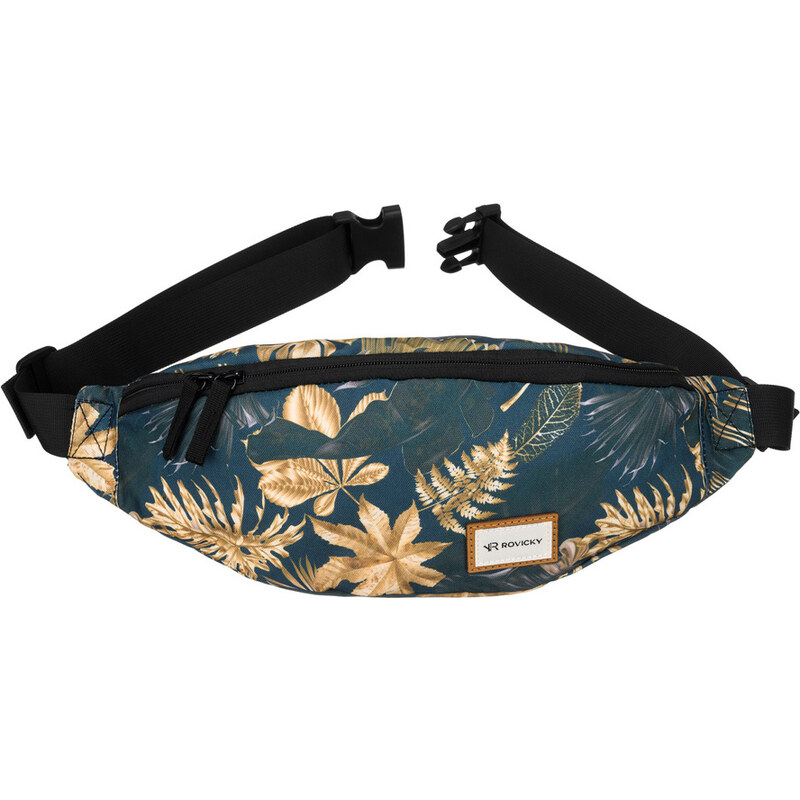 Rovicky tmavomodrá dámska ľadvinka so zlatým vzorom R-SN01 02 56217606