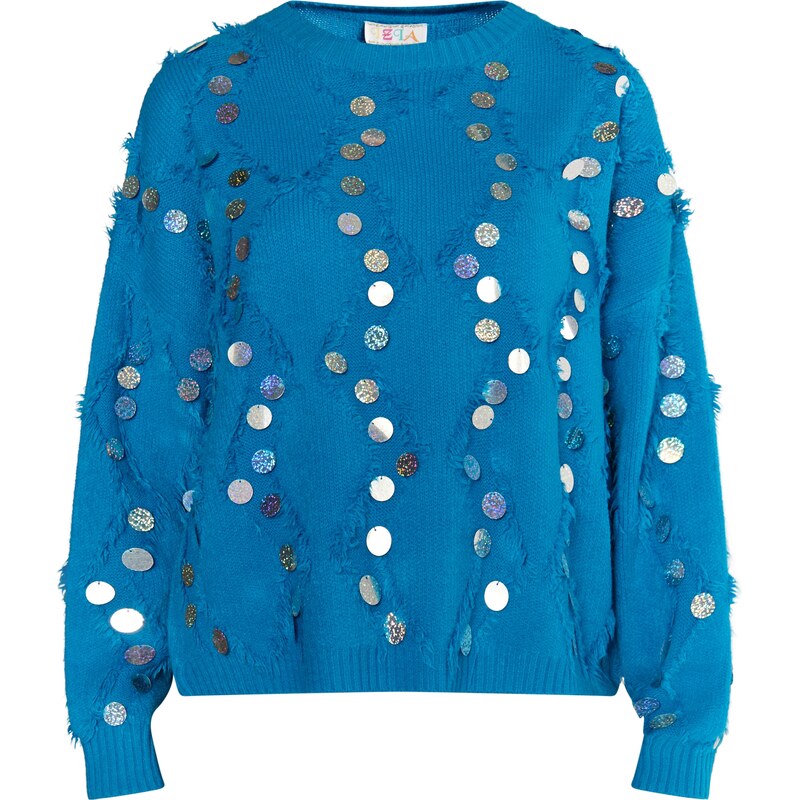 IZIA Sveter tyrkysová 62249860