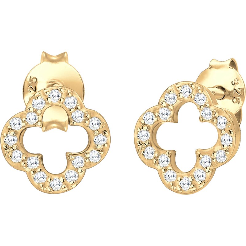 ELLI Náušnice Kleeblatt zlatá 63146296