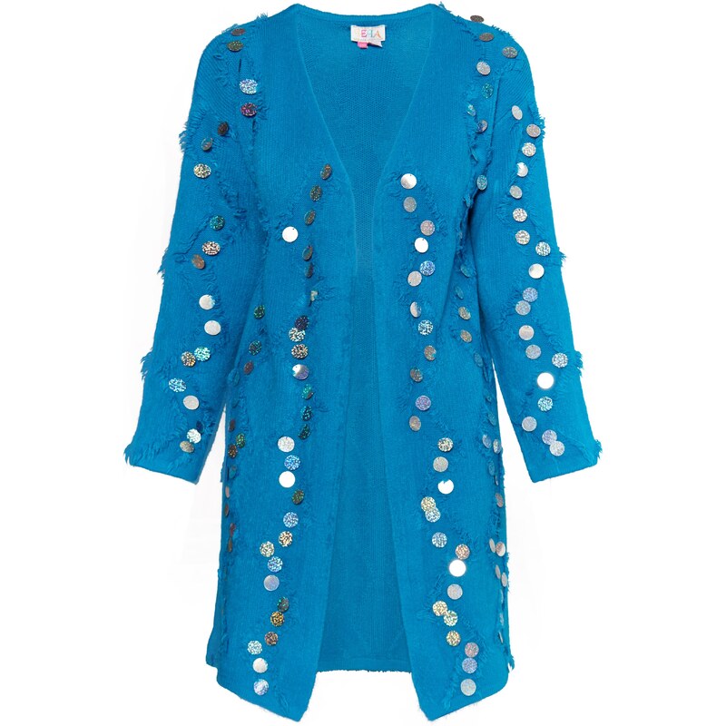 IZIA Kardigán nebesky modrá / strieborná 62462605