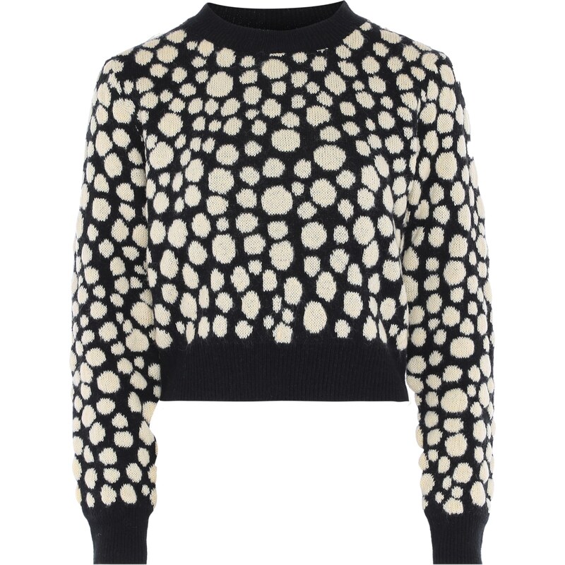 myMo ROCKS Sveter čierna / biela ako vlna 63144545