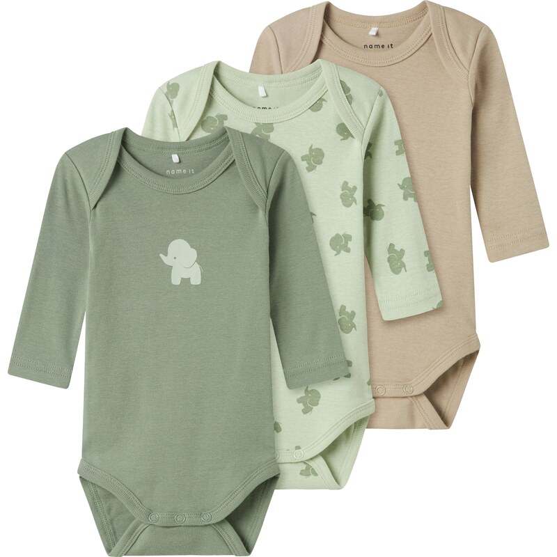 NAME IT Body tmavobéžová / zelená / mätová 60868537