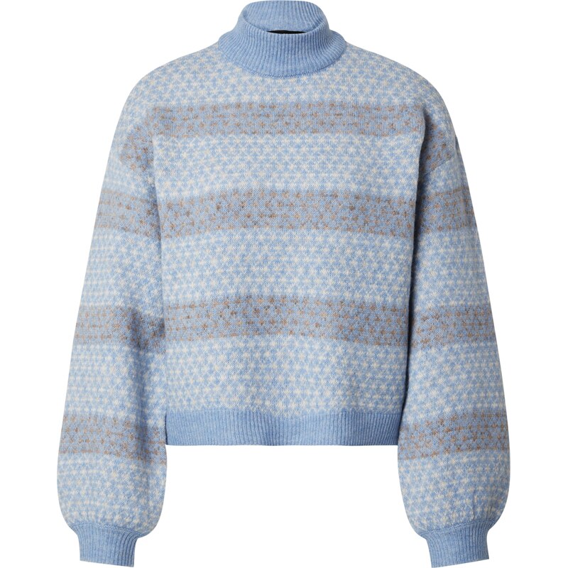 VERO MODA Sveter VMTRIXIE farba ťavej srsti / modrá denim / biela 63150267