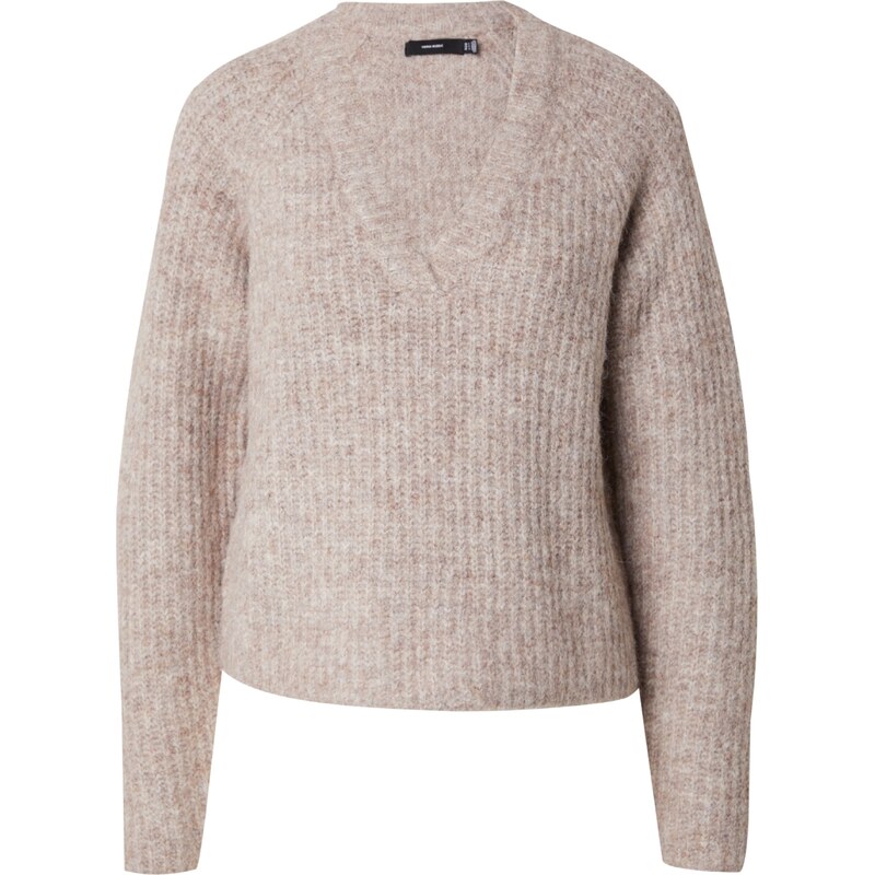 VERO MODA Sveter VMAwsome tmavobéžová 62091293