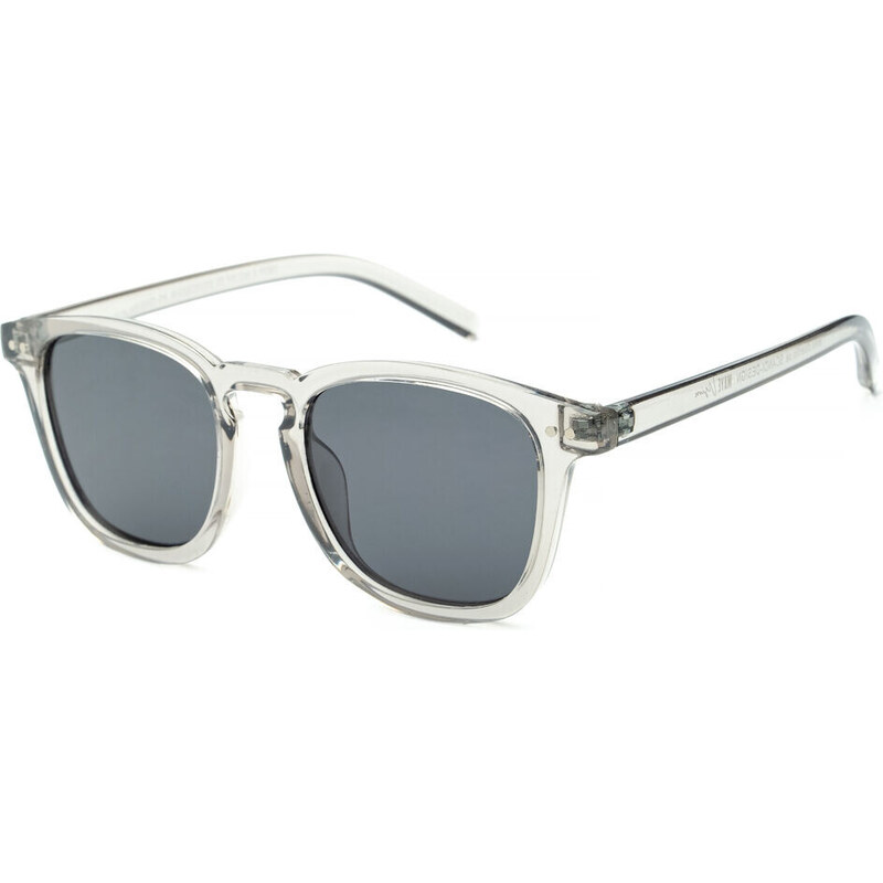 Sunglasses WAYE - 6 Transparent Light Grey w Polarized Smoke lens Cat. 60681240