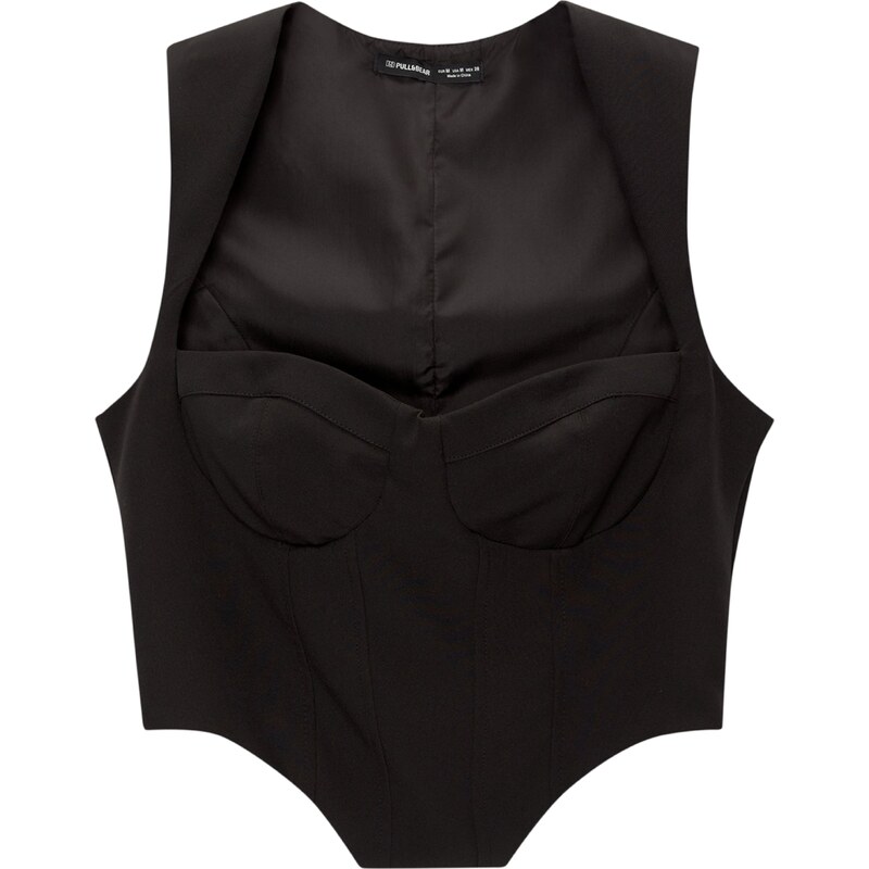 Pull&Bear Top čierna 65874209