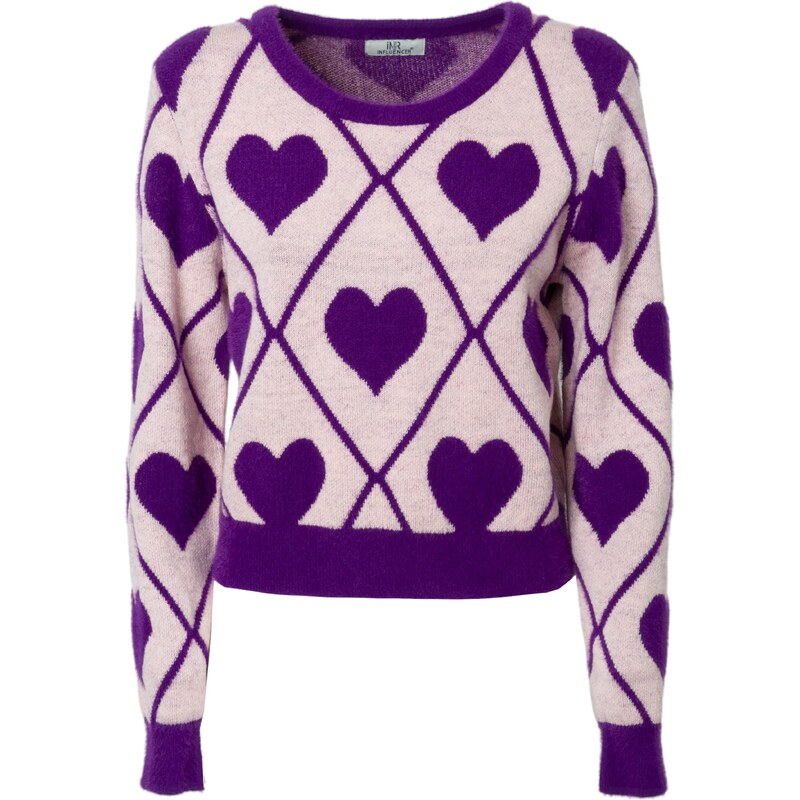 Influencer Sveter slivková / rosé 60867380