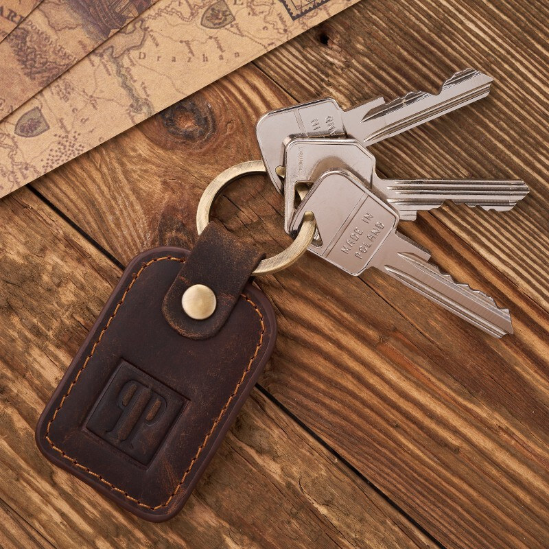 PAOLO PERUZZI Pánska darčeková súprava vo vintage štýle, kožená 60688616