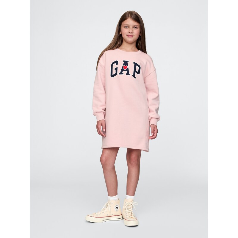 GAP Childrens sweatshirt oversize dress with logo - Girls 60877362