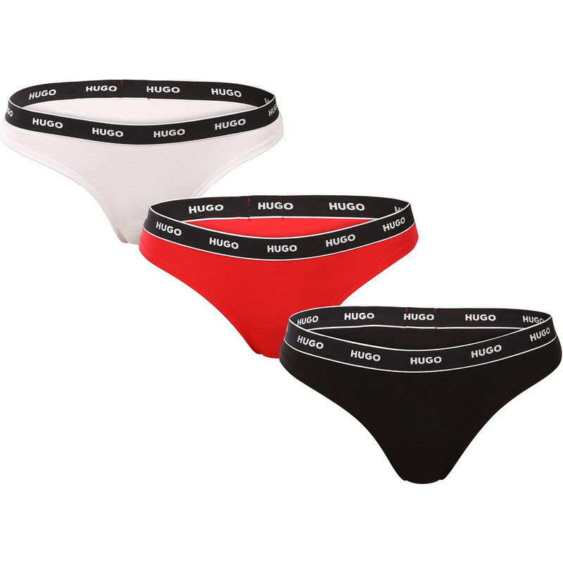 3PACK dámske tangá HUGO viacferbná (50480150 968) 60694409