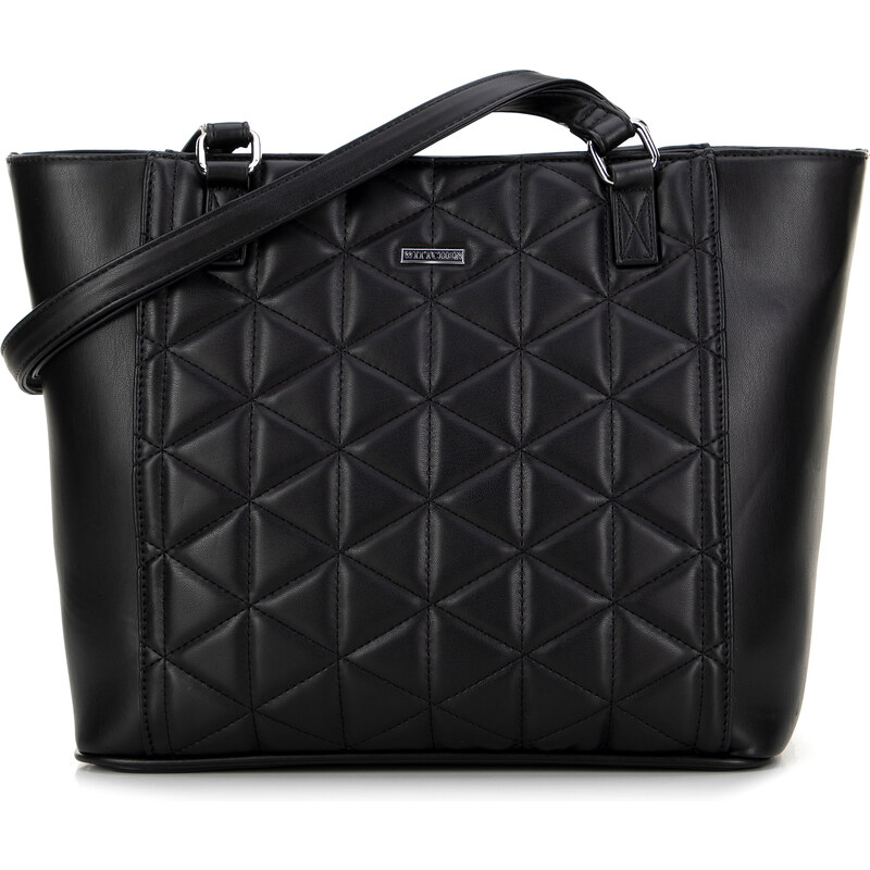 Wittchen Shopper kabelka z ekokože s geometrickým vzorom čierna 99-4Y 66327240