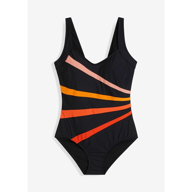 bonprix Sťahovacie plavky, silný tvarujúci efekt, farba čierna 44812175