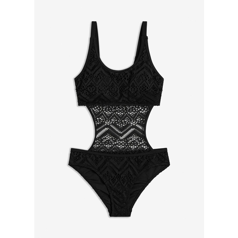 bonprix Jednodielne plavky, farba čierna 44791573