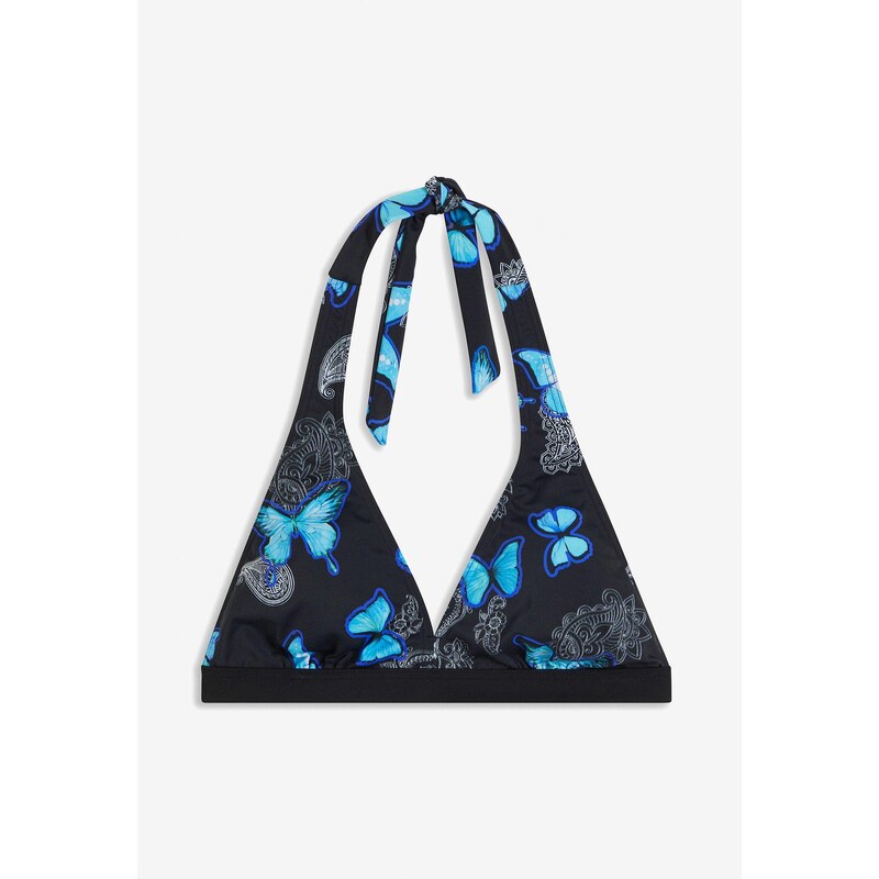 bonprix Bikinová podprsenka neckholder, farba čierna 45218359