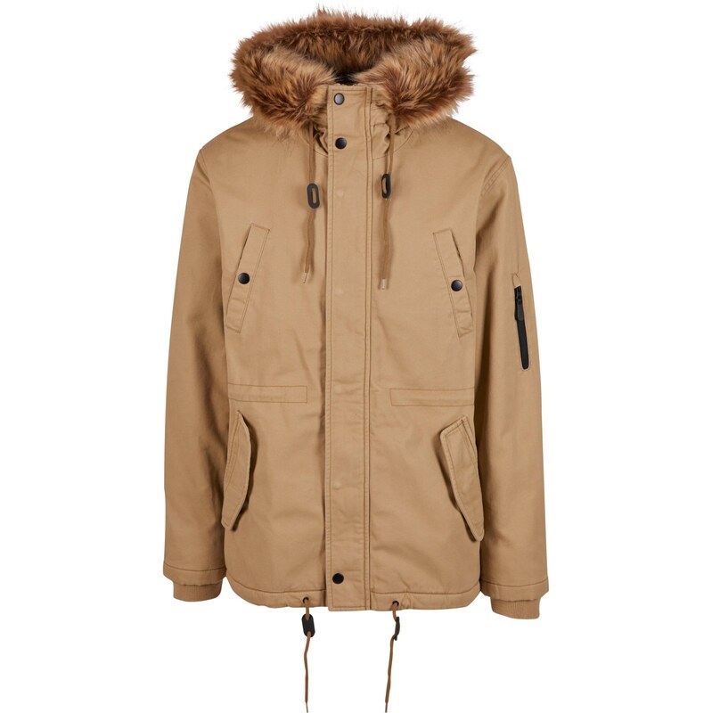 Brandit Prechodná parka Fish Tail čokoládová / svetlohnedá / čierna 60909092