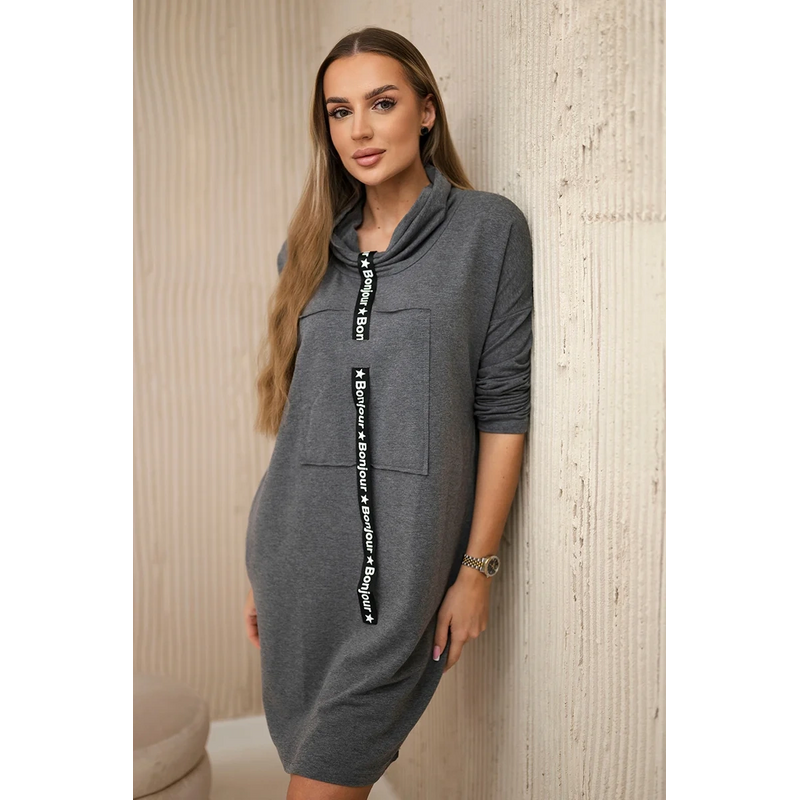 Šaty 0153 s ozdobným lemom 64236113