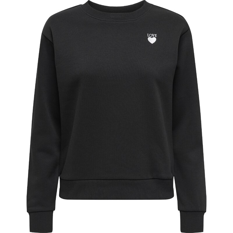 JDY Mikina JDYPARIS čierna / biela 67570964