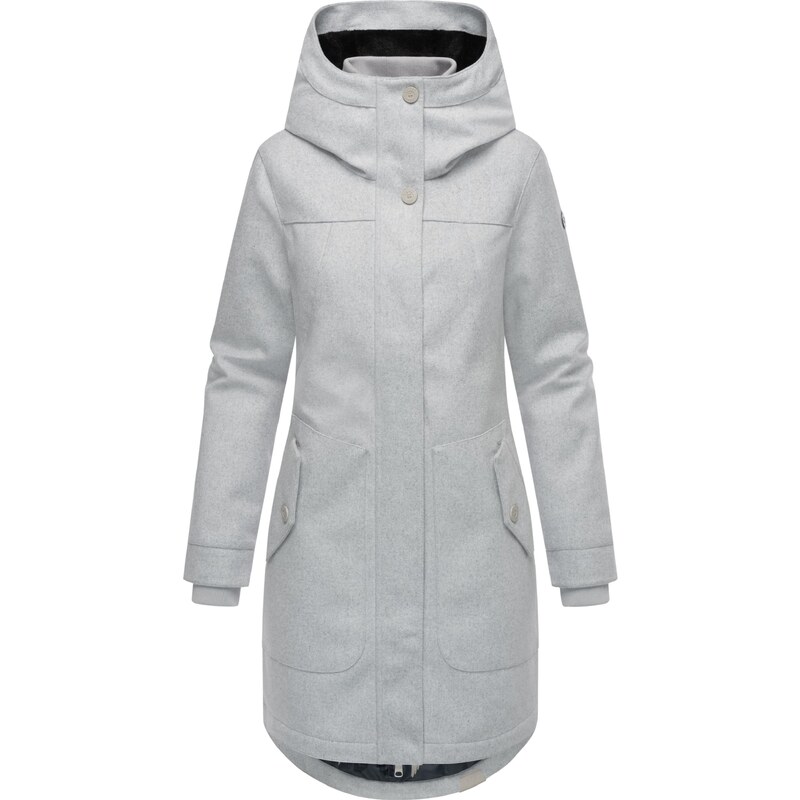 Ragwear Funkčný kabát Jannisa sivá melírovaná 62297422