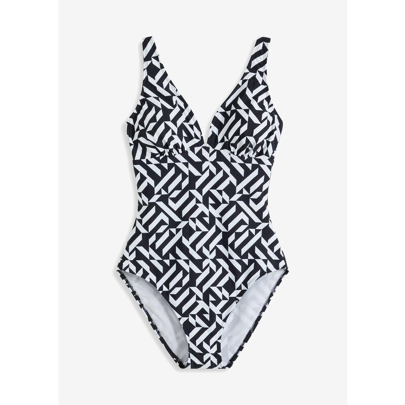 bonprix Sťahovacie plavky s ľahkým tvarujúcim efektom, farba čierna 48958376