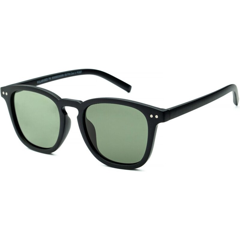 WAYE sunglasses - 6 Matt Black w Polarized Green Lens Cat. 3 60709330