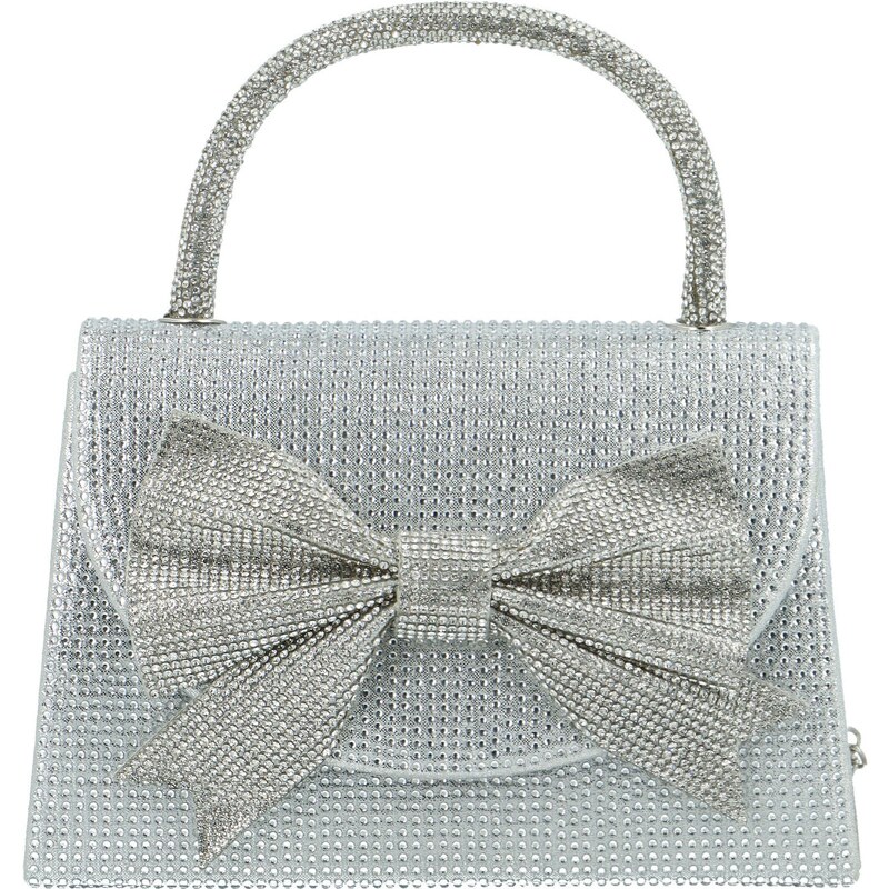 Dámska listová kabelka strieborná - Michelle Moon Katris strieborná 60801272