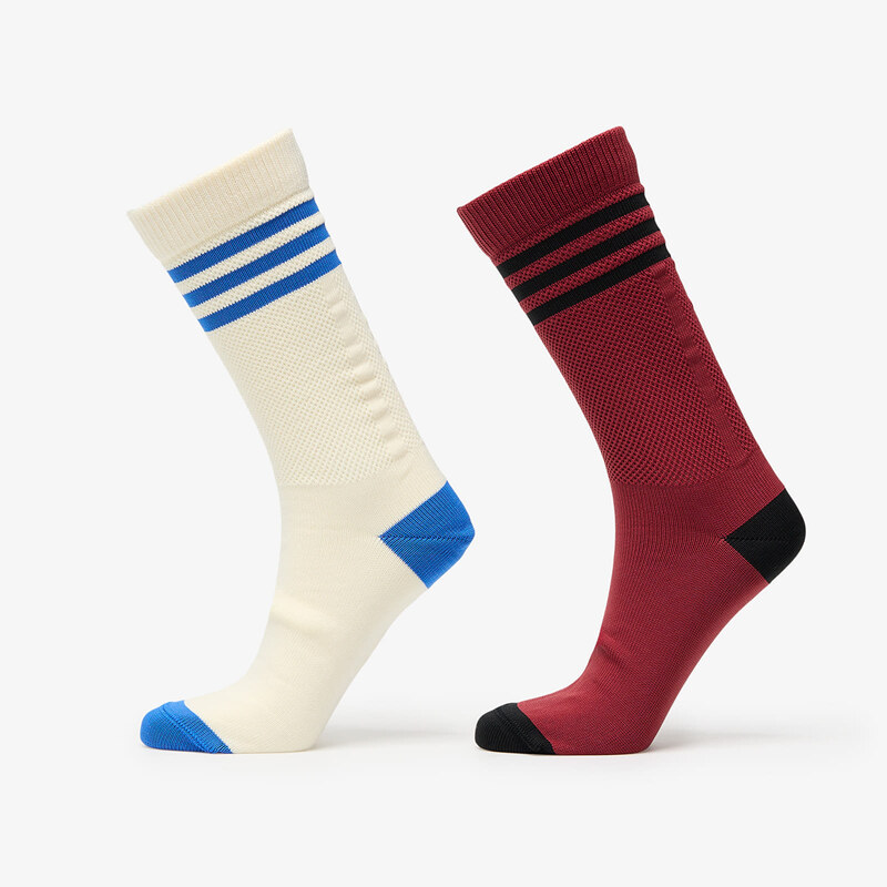 adidas Originals adidas 3 Stripes Textured Crew Socks 2-Pack Cream 60727076