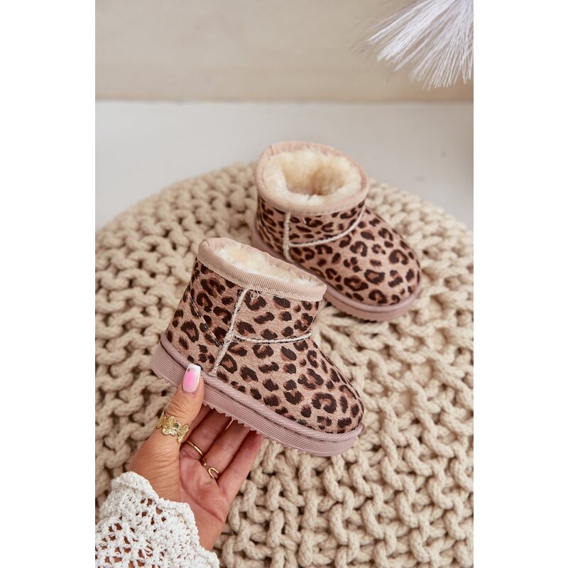 Boto FR1 Detské snehové topánky izolované béžová nallita 60729043