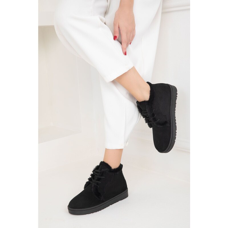 Soho Black Suede Womens Boots & Bootie 19853 64785002