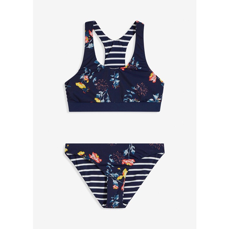 bonprix Bikiny obojstranné (2-dielne), farba modrá 44789483