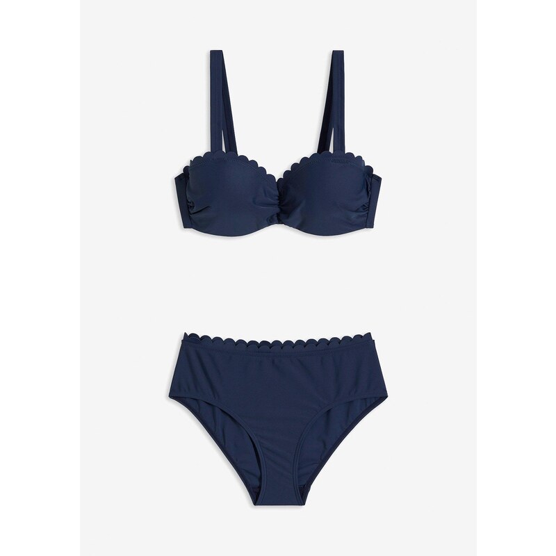 bonprix Bikiny s kosticami (2-dielne), farba modrá 44814825