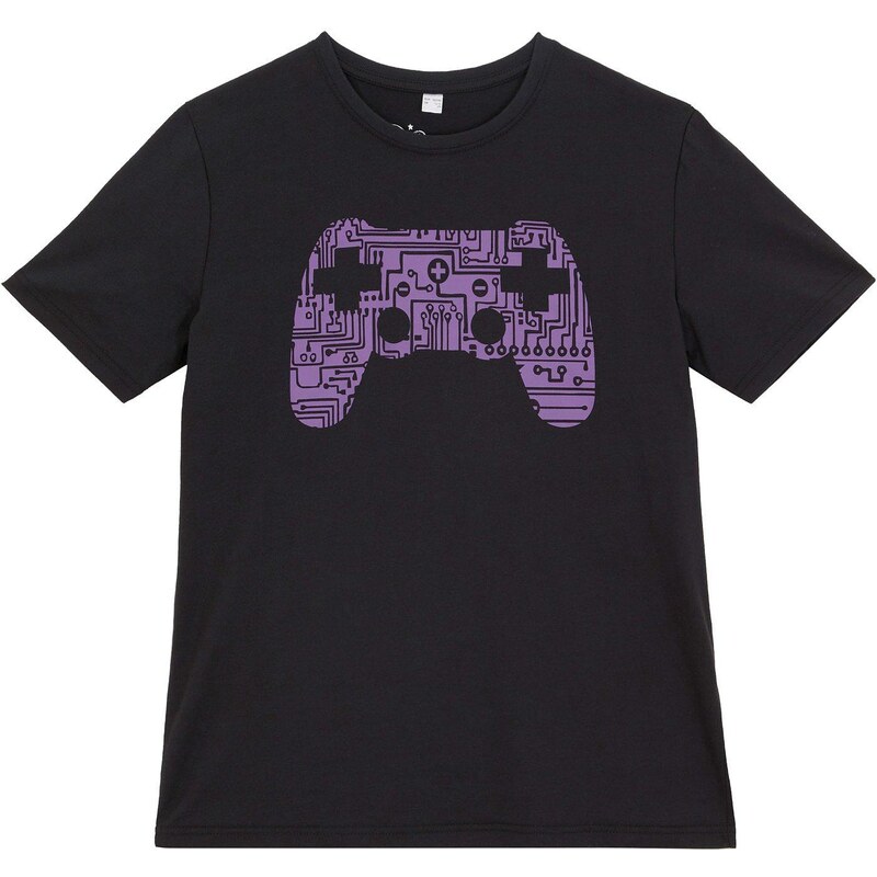 bonprix Chlapčenské tričko z bio bavlny, farba čierna 48958267