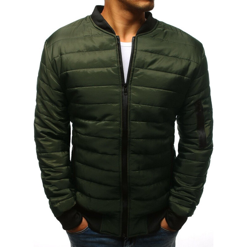 BASIC Zelený prešívaný pánsky bomber tx2211A 6720517