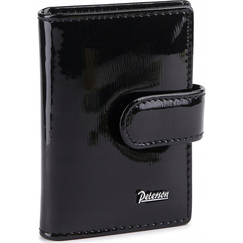 Peterson Čierne lesklé púzdro na vizitky PTN BC-103-BLACK 32922944
