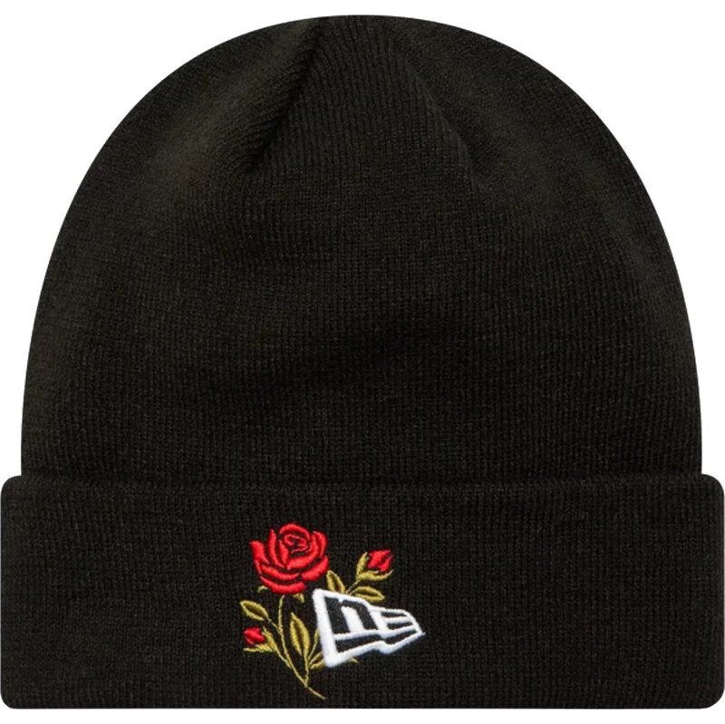 Čierna dámska čiapka New Era Rose Icon Cuff Knit Beanie Hat 60580728 65150995