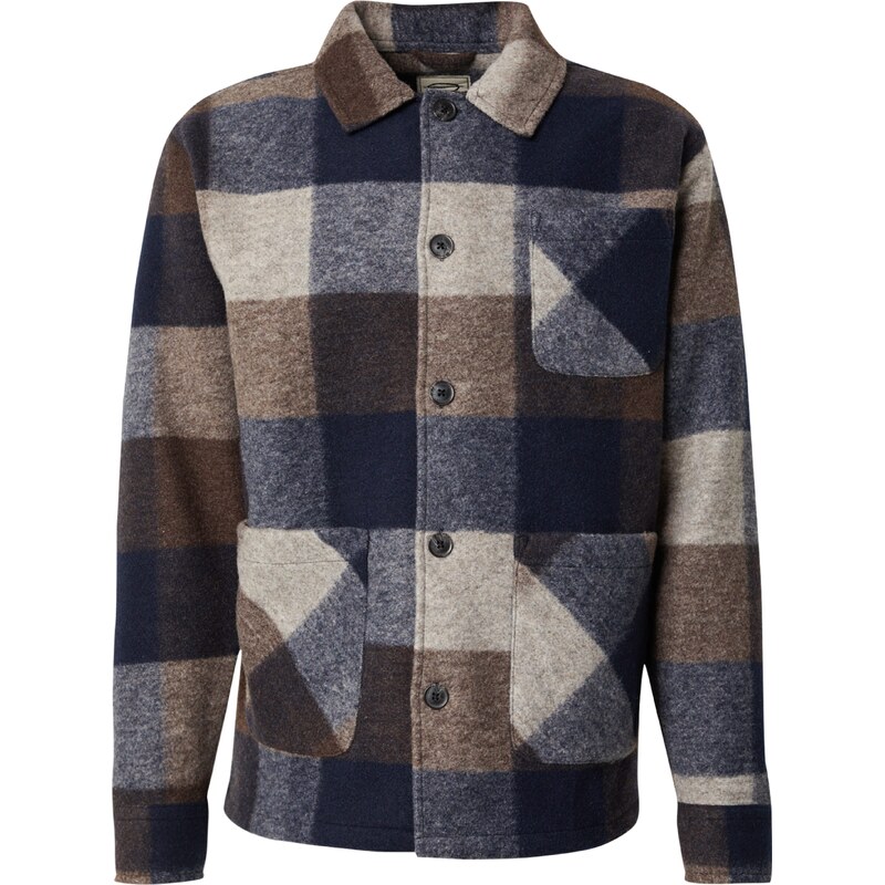 Key Largo Prechodná bunda Locarno béžová melírovaná / tmavomodrá / 60872282