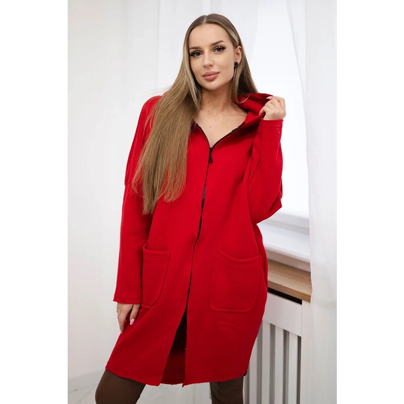 Kesi Zateplená mikina Hilda s dlhším chrbtom 64288166