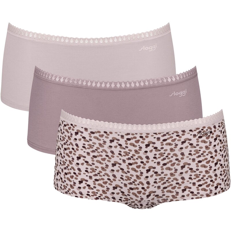 SLOGGI Nohavičky Go Crush béžová / telová / hnedá / staroružová 57309094