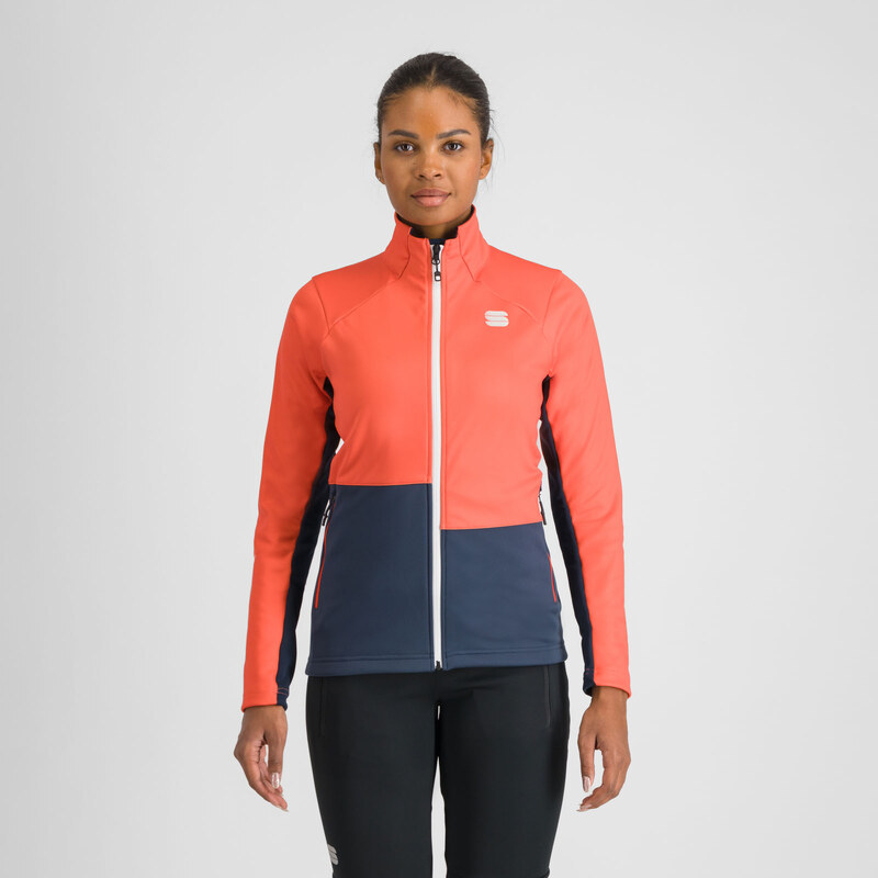Sportful ENGADIN dámska bunda pompelmo/galaxy blue 60745315