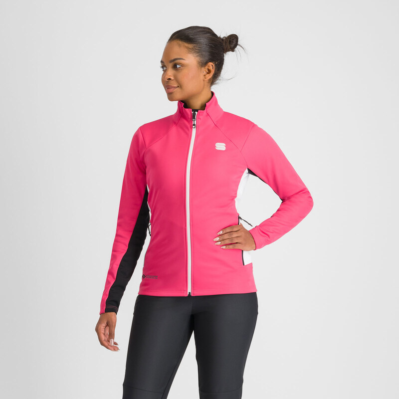 Sportful SQUADRA dámska bunda raspberry pink/white 60745321