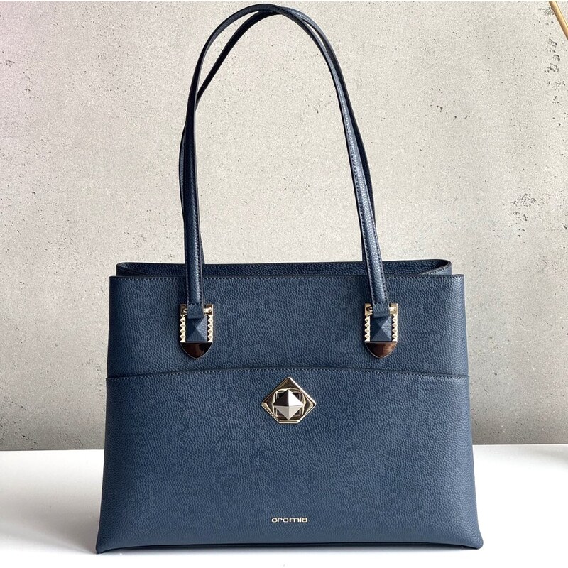 Kožená kabelka CROMIA Mina 2012 modrá 60676999