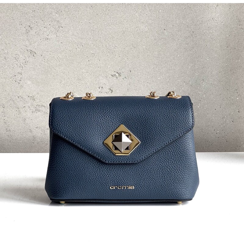 Kožená kabelka CROMIA Mina 2012 modrá 60677048