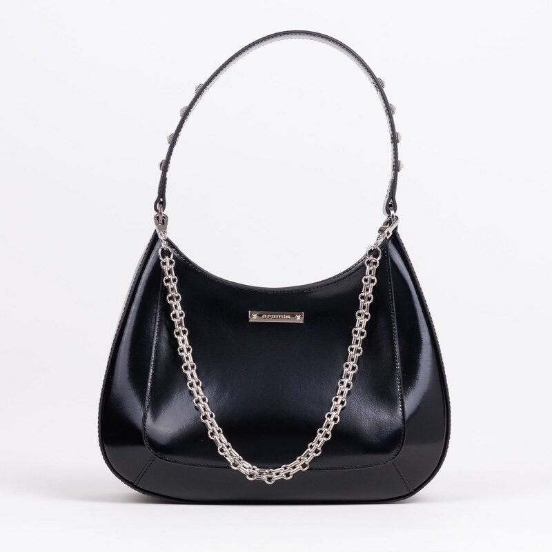 Kožená kabelka CROMIA Alida čierna 60677070