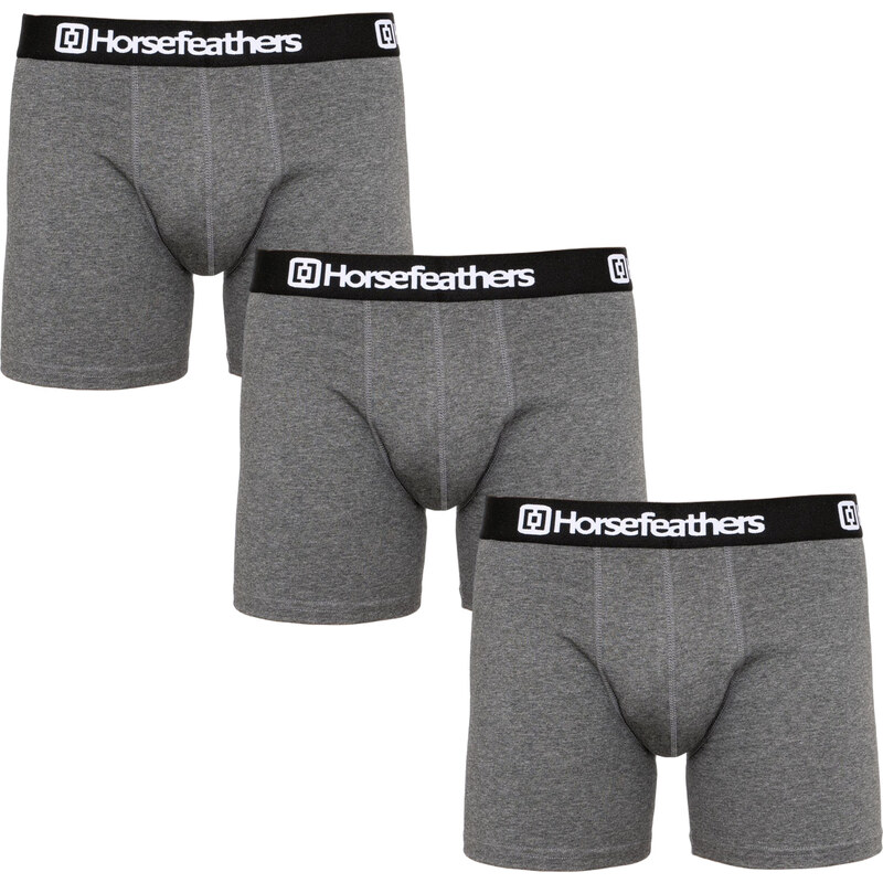 3PACK pánske boxerky Horsefeathers Dynasty heather antracite (AM067B) 13000824