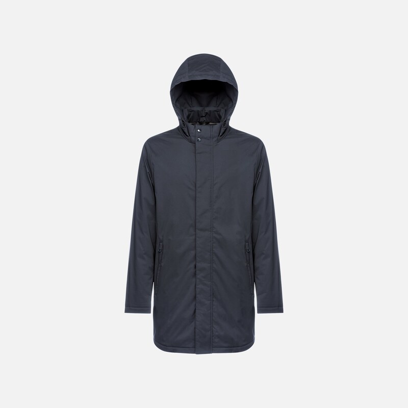 Mens Dark Blue Quilted Jacket Geox Aurelio - Mens 60750371
