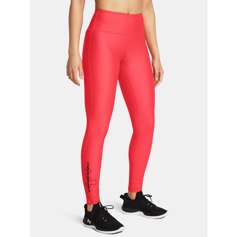 Womens leggings Under Armour Tech Branded Legging-RED - Womens 64785053