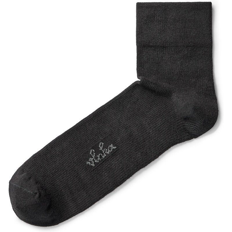 Vlnka Bavlnené kompresné ponožky čierna 65063402