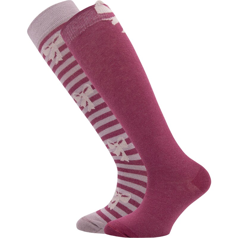 EWERS Ponožky staroružová / brusnicová 60908410