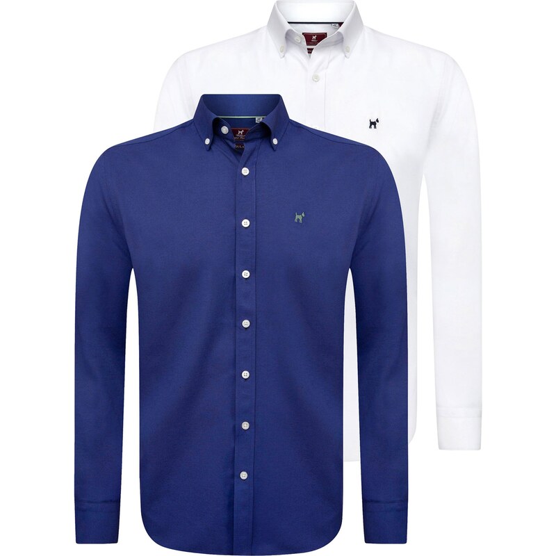 Williot Košeľa modrá / tmavomodrá / biela 61943674